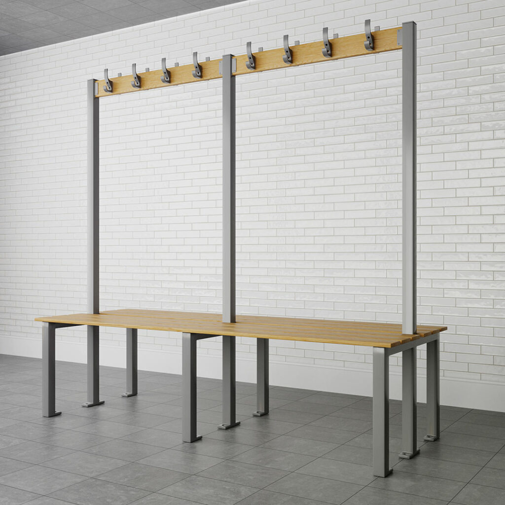 locker room double sided bench seat